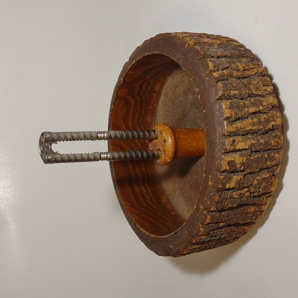 Ellwood Rusticware Other Vintage 6s Ellwood Rusticware Wooden Nut Bowl With Nut Cracker Tool